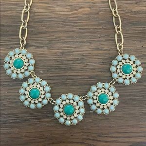 Green statement necklace